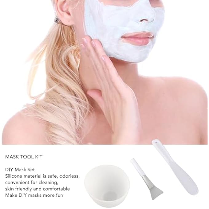 Yctze 3PCS DIY TOOL SET LIGHTWEIGHT AND PORTABLE FOR DIY FACIAL MASKS SOFT AND SKIN-FRIENDLY FOR FACE CARE - Image 2